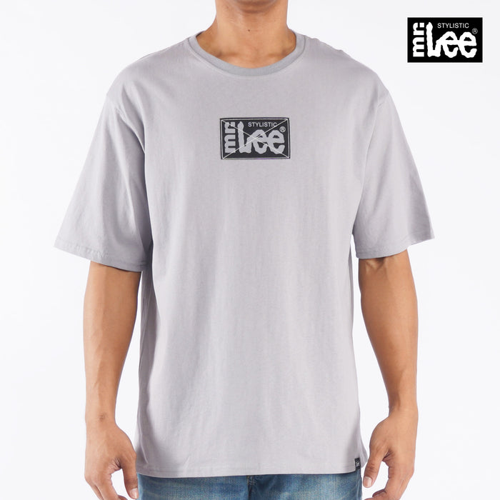 Stylistic Mr. Lee Men's Basic Round Neck T-shirt for Men Trendy Fashion High Quality Apparel Comfortable Casual Top for Men Boxy Fit 120816 (Gray)
