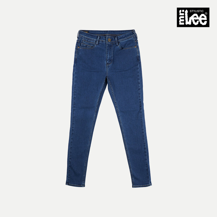 Stylistic Mr. Lee Ladies Basic Denim Stretchable Pants for Women Trendy Fashion High Quality Apparel Comfortable Casual Jeans for Women Super Skinny 138298-U (Medium Shade)