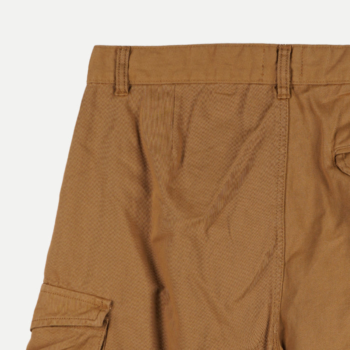 Bobson Japanese Men's Basic Non-Denim 5 pocket Cargo Shorts for Men Trendy Fashion High Quality Apparel Comfortable Casual short for Men 127246 (Khaki)