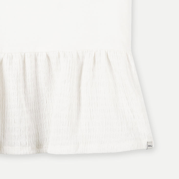 RRJ Basic Tees for Ladies Regular Fitting Shirt CVC Jersey Fabric Trendy fashion Casual Top White T-shirt for Ladies 108211-U (White)