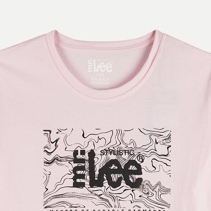 Stylistic Mr. Lee Men's Basic Tees Round Neck T-shirt for Men Trendy Fashion High Quality Apparel Comfortable Casual Top for Men Semi Body Fit 138973-U (Light Pink)