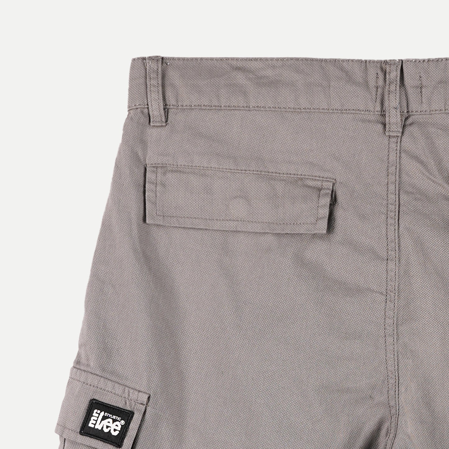 Stylistic Mr. Lee Men's Basic Non- Denim 6 pocket Cargo Short for Men Trendy Fashion High Quality Apparel Comfortable Casual Short for Men 125929-U (Gray)