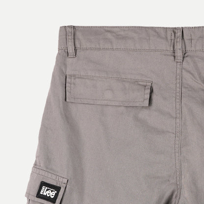 Stylistic Mr. Lee Men's Basic Non- Denim 6 pocket Cargo Short for Men Trendy Fashion High Quality Apparel Comfortable Casual Short for Men 125929-U (Gray)