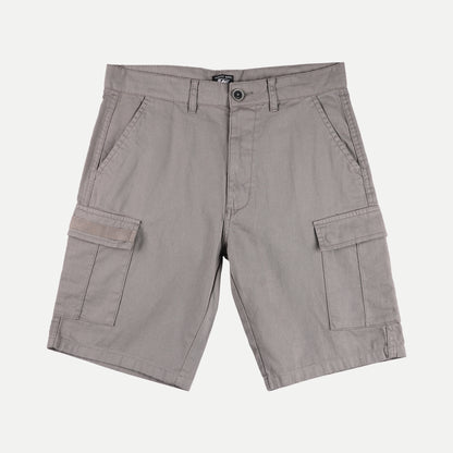 Stylistic Mr. Lee Men's Basic Non- Denim 6 pocket Cargo Short for Men Trendy Fashion High Quality Apparel Comfortable Casual Short for Men 125929-U (Gray)