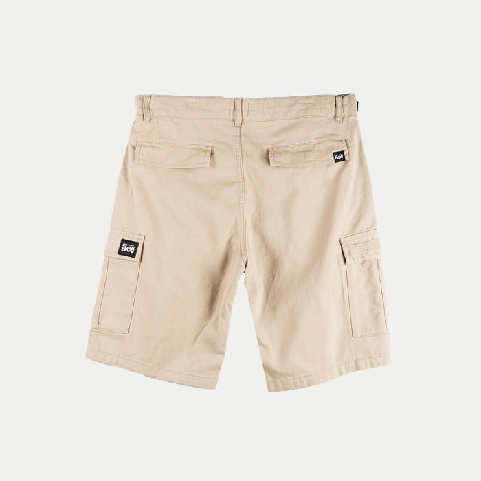Stylistic Mr. Lee Men's Basic Non- Denim 6 pocket Cargo Short for Men Trendy Fashion High Quality Apparel Comfortable Casual Short for Men 125940-U (Sand)