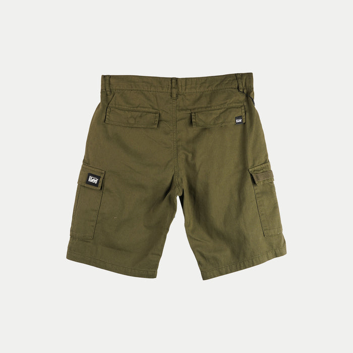 Stylistic Mr. Lee Men's Basic Non- Denim 6 pocket Cargo Short for Men Trendy Fashion High Quality Apparel Comfortable Casual Short for Men 125918-U (Fatigue)