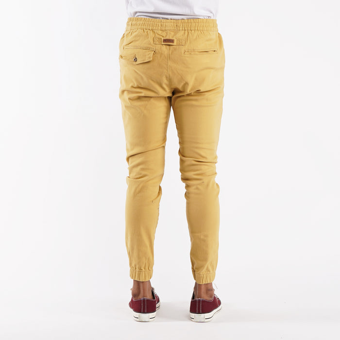 Petrol Basic Apparel Non-Denim Jogger Pants for Men Trendy Fashion With Pocket Regular Fitting Garment Wash Cotton Fabric Casual Jogger pants for Men 128938 (Light Khaki)