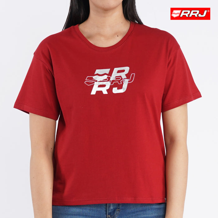 RRJ Basic Tees for Ladies Regular Fitting Shirt Special Fabric Trendy fashion Casual Top Red T-shirt for Ladies 141656 (Red)