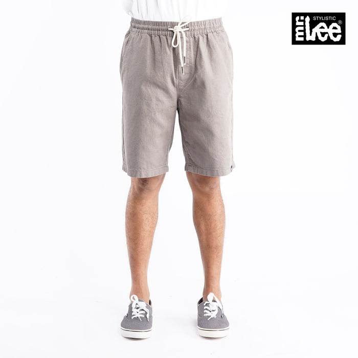 Stylistic Mr. Lee Men's Basic Non-Denim Jogger Shorts for Men Trendy Fashion High Quality Apparel Comfortable Casual short for Men Mid Waist 127770 (Charcoal Gray)