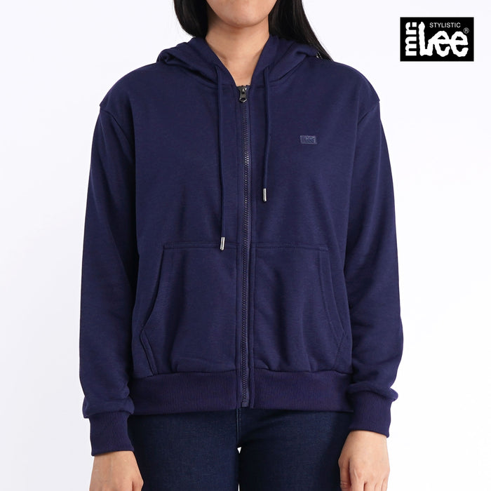 Stylistic Mr. Lee Ladies Basic Hoodie Jacket for Women Trendy Fashion High Quality Apparel Comfortable Casual Jacket for Women Loose Fit 134291 (Navy)