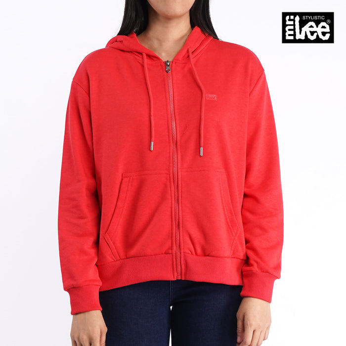 Stylistic Mr. Lee Ladies Basic Hoodie Jacket for Women Trendy Fashion High Quality Apparel Comfortable Casual Jacket for Women Loose Fit 134291 (Pink)