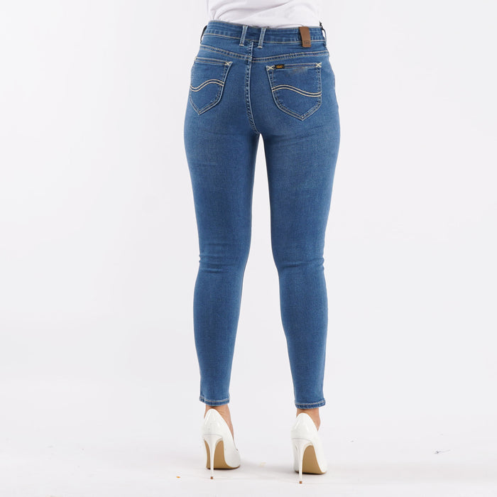 Stylistic Mr. Lee Ladies Basic Denim Stretchable Pants for Women Trendy Fashion High Quality Apparel Comfortable Casual Jeans for Women Super skinny 143672-U (Medium Shade)