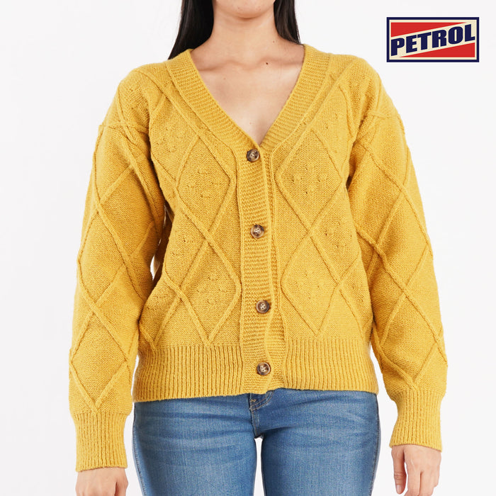 Petrol Basic Jacket for Ladies Regular Fitting Special Fabric Trendy fashion Casual Top Mustard Jacket for Ladies 115929 (Mustard)