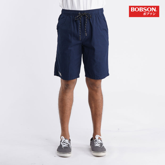 Bobson Japanese Men's Basic Non-Denim Jogger short for Men Trendy Fashion High Quality Apparel Comfortable Casual Short for Men 127339 (Navy)
