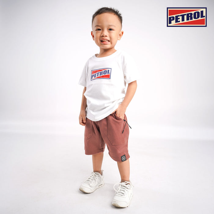 Petrol Kids Wear Basic Non-Denim Jogger shorts For Kids Trendy Fashion High Quality Apparel Comfortable Casual short For Kids 121998 (Brown)