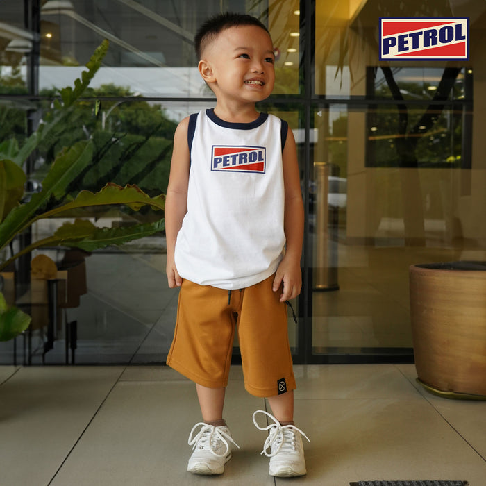 Petrol Kids Wear Basic Non-Denim Jogger shorts For Kids Trendy Fashion High Quality Apparel Comfortable Casual short For Kids 122171 (Rust)