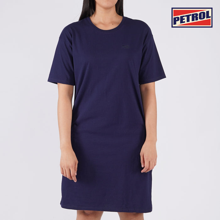Petrol Ladies' Modified Dress Regular Fitting Blouse Trendy fashion Casual Top Peacoat Dress for Ladies 136684 (Peacoat)