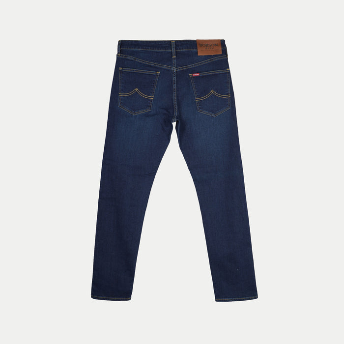 Bobson Japanese Men's Basic Stretchable Denim Pants for Men Trendy Fashion High Quality Apparel Comfortable Casual Jeans for Men Super Skinny Mid Waist 127661-U (Dark Shade)