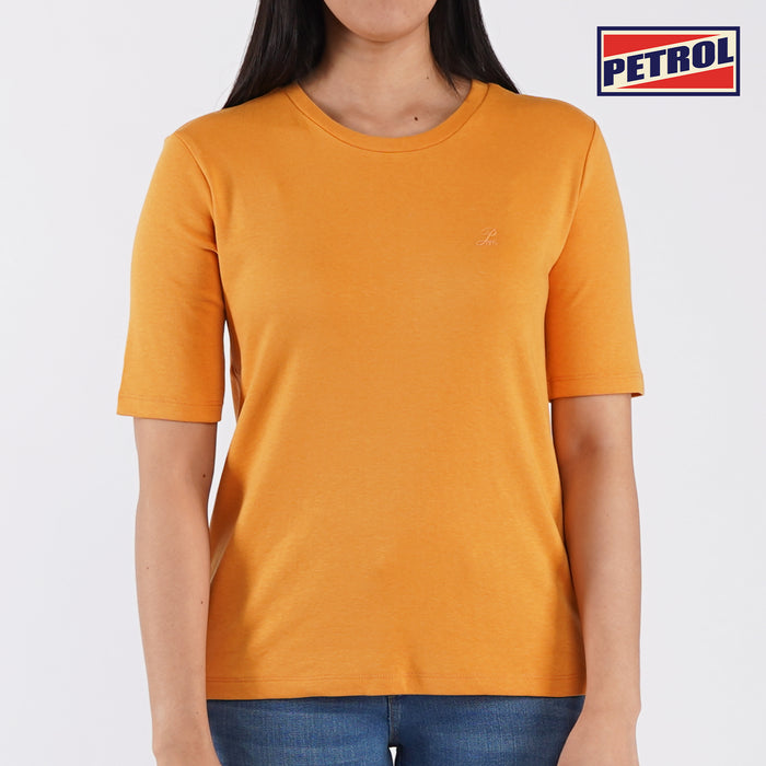 Petrol Basic Tees for Ladies Relaxed Fitting Shirt Special Fabric Trendy fashion Casual Top Canary T-shirt for Ladies 114337 (Canary)