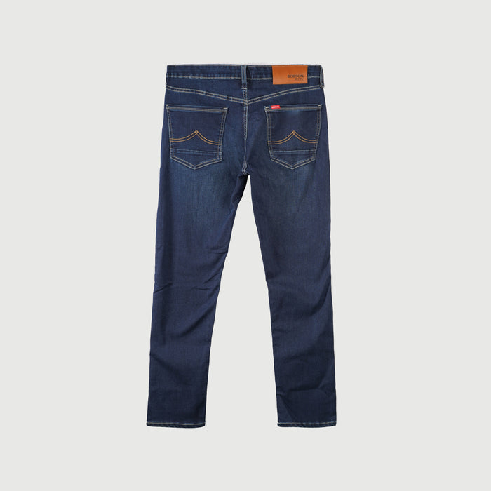 Bobson Japanese Men's Basic Denim Stretchable Pants for Men Trendy Fashion High Quality Apparel Comfortable Casual Jeans for Men Super Skinny Mid Waist 149685-U (Dark Shade)