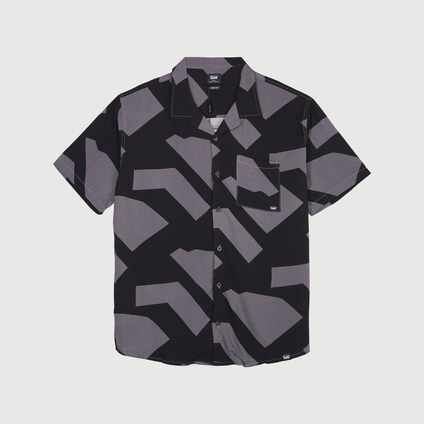 Stylistic Mr. Lee Men's Basic Woven Comfort Fitting Printed Short Sleeve Polo for Men Trendy Fashion High Quality Apparel Comfortable Casual Polo for Men Comfort Fit 124616 (Black)