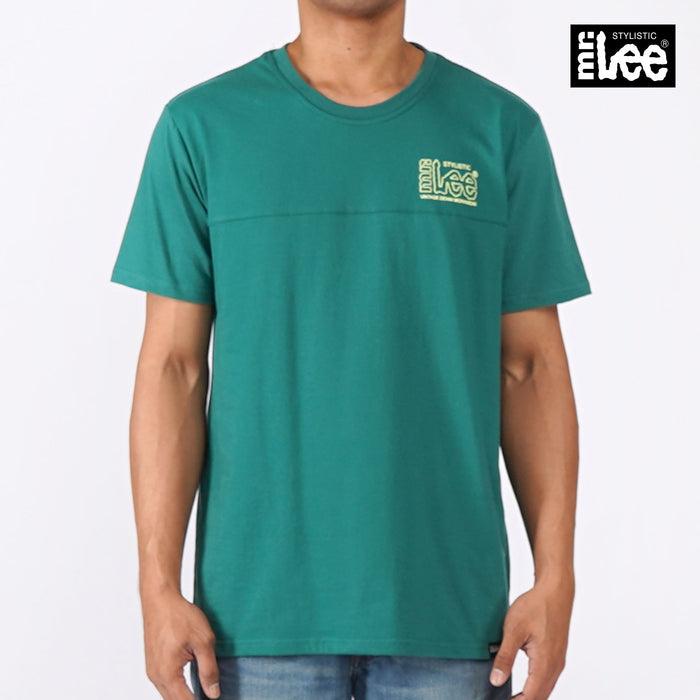 Stylistic Mr. Lee Men's Basic Round Neck T shirt for Men Trendy Fashion High Quality Apparel Comfortable Casual Tees for Men Semi body Fit 142602-U (Green)