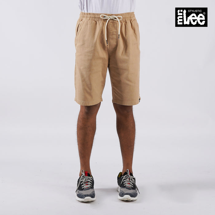 Stylistic Mr. Lee Men's Basic Non-Denim Jogger Shorts for Men Trendy Fashion High Quality Apparel Comfortable Casual short for Men Mid Waist 127770 (Incense)