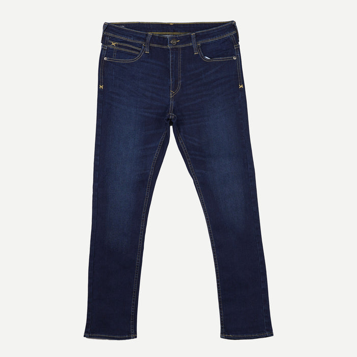 Stylistic Mr. Lee Men's Basic Denim Pants for Men Trendy Fashion High Quality Apparel Comfortable Casual Jeans for Men Super Skinny Mid Waist 148862-U (Dark Shade)