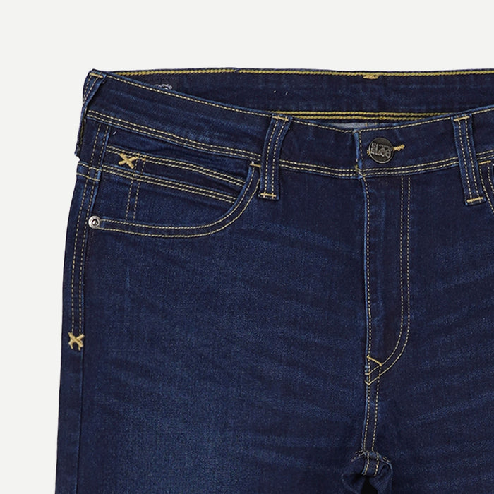 Stylistic Mr. Lee Men's Basic Denim Pants for Men Trendy Fashion High Quality Apparel Comfortable Casual Jeans for Men Super Skinny Mid Waist 148862-U (Dark Shade)