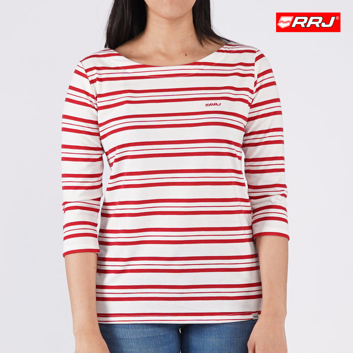 RRJ Basic Tees for Ladies Regular Fitting Shirt Trendy fashion Casual Top Red T-shirt for Ladies 115560 (Red)