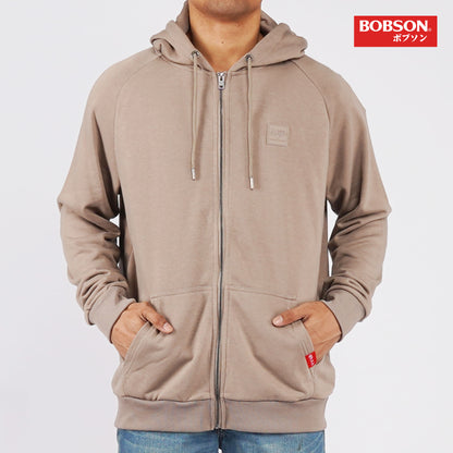 Bobson Japanese Men's Basic Hoodie Jacket for Men Trendy Fashion High Quality Apparel Comfortable Casual Jacket for Men Regular Fit 118315 (Brown)