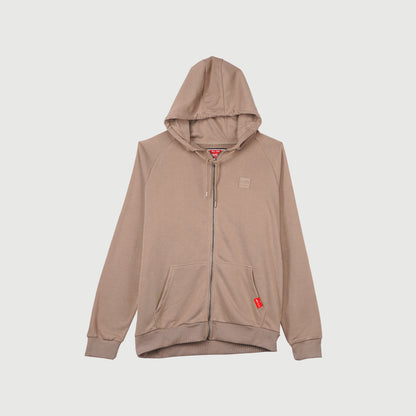 Bobson Japanese Men's Basic Hoodie Jacket for Men Trendy Fashion High Quality Apparel Comfortable Casual Jacket for Men Regular Fit 118315 (Brown)