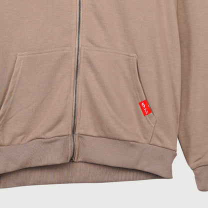 Bobson Japanese Men's Basic Hoodie Jacket for Men Trendy Fashion High Quality Apparel Comfortable Casual Jacket for Men Regular Fit 118315 (Brown)