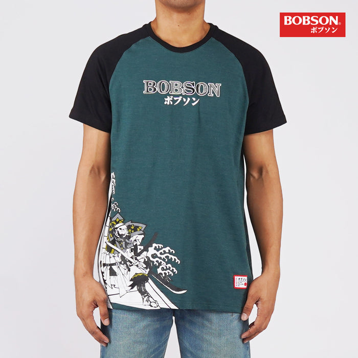 Bobson Japanese Men's Basic Basic Round Neck T shirt for Men Trendy Fashion High Quality Apparel Comfortable Casual Tees Comfort Fit 125872 (Teal)