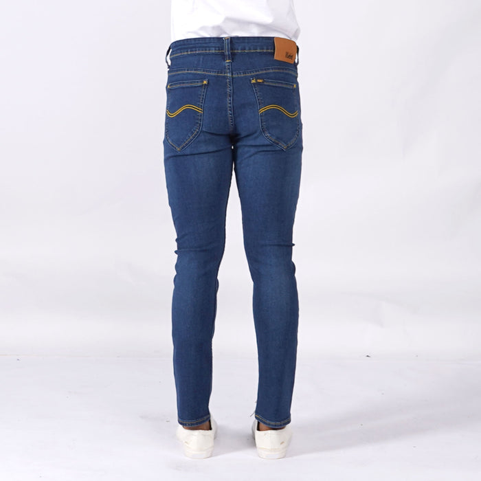 Stylistic Mr. Lee Men's Basic Denim Stretchable Pants for Men Trendy Fashion High Quality Apparel Comfortable Casual Jeans for Men Super skinny Mid Waist 149569-U (Medium Shade)