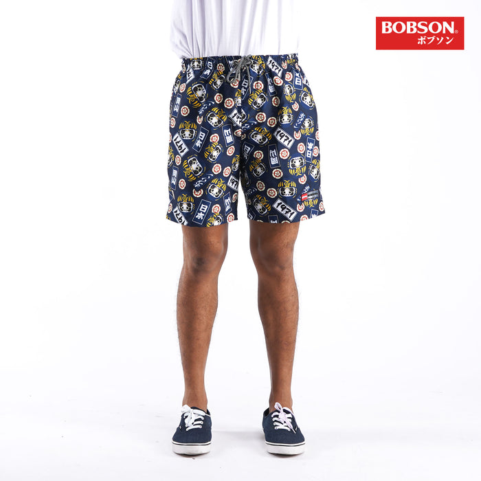 Bobson Japanese Men's Basic Non-Denim Swim short for Men Trendy Fashion High Quality Apparel Comfortable Casual short for Men 125786 (Navy)