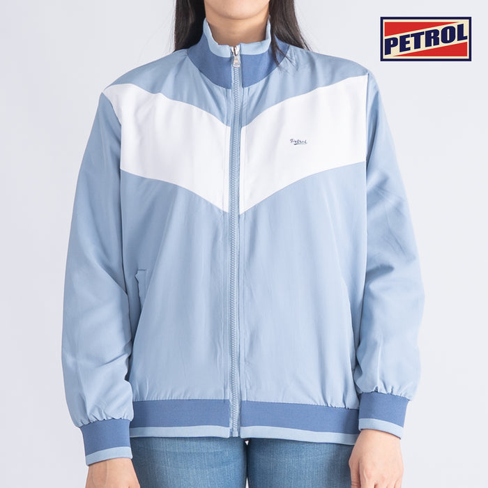 Petrol Basic Jacket for Ladies Relaxed Fitting Nylon Fabric Trendy fashion Casual Top Smoke Blue Jacket for Ladies 130901 (Smoke Blue)