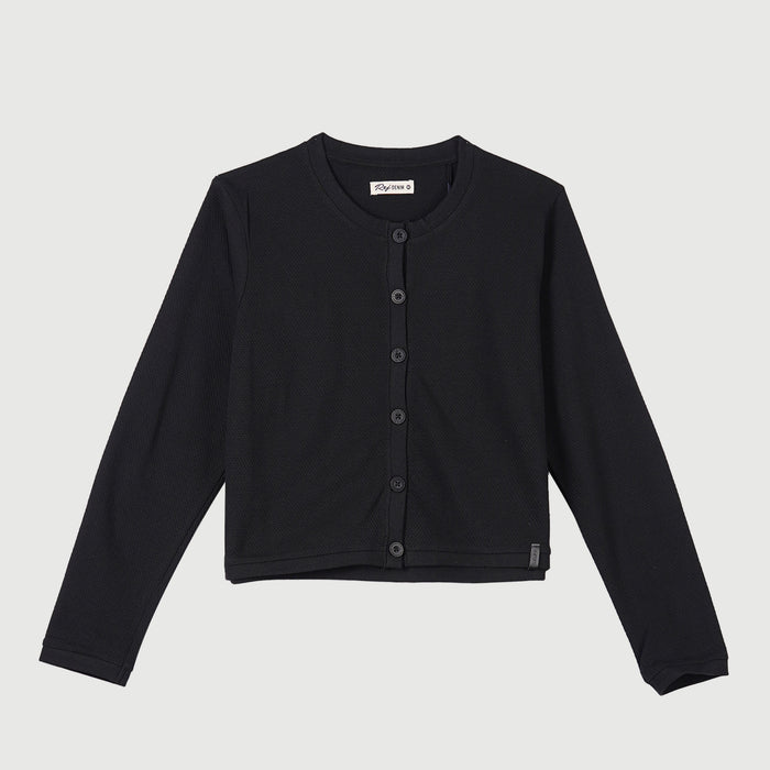 RRJ Basic Jacket for Ladies Regular Fitting Trendy fashion Casual Top Black Jacket for Ladies 139795-U (Black)