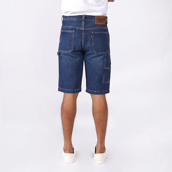 Petrol Basic Denim Short for Men Regular Fitting Mid Rise Carpent Trendy fashion Casual Bottoms Dark Shade Jeans for Men 151002 (Dark Shade)