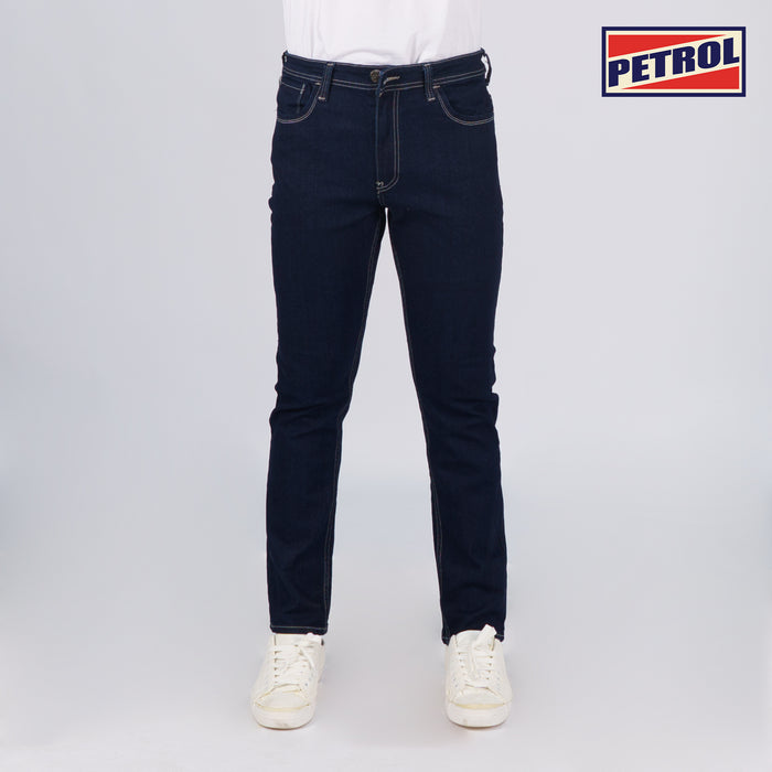 Petrol Basic Denim Pants for Men Skin Tight Fitting Mid Rise Trendy fashion Casual Bottoms Dark Shade Jeans for Men 150688-U (Dark Shade)