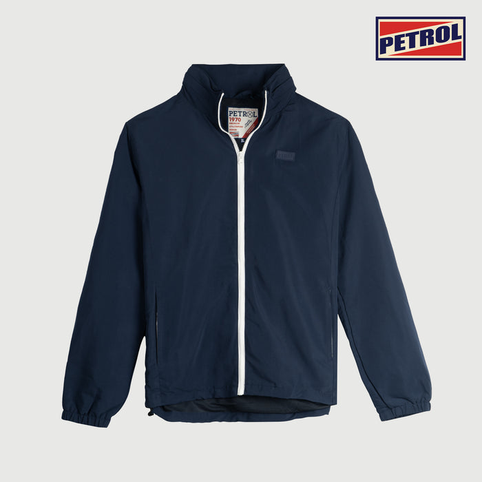 Petrol Basic Jacket for Men Regular Fitting Nylon Fabric Trendy fashion Casual Top Midnight Navy Jacket for Men 130689 (Midnight Navy)