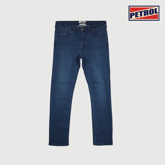 Petrol Basic Denim Pants for Men Skin Tight Fitting Mid Rise Trendy fashion Casual Bottoms Dark Shade Jeans for Men 149474-U (Dark Shade)
