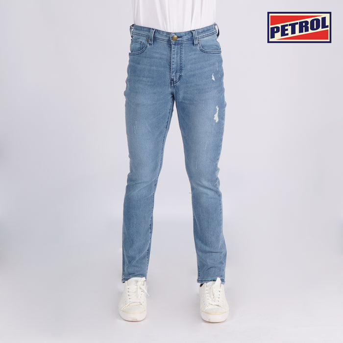 Petrol Basic Denim Pants for Men Skin Tight Fitting Mid Rise Trendy fashion Casual Bottoms Light Shade Jeans for Men 152532 (Light Shade)