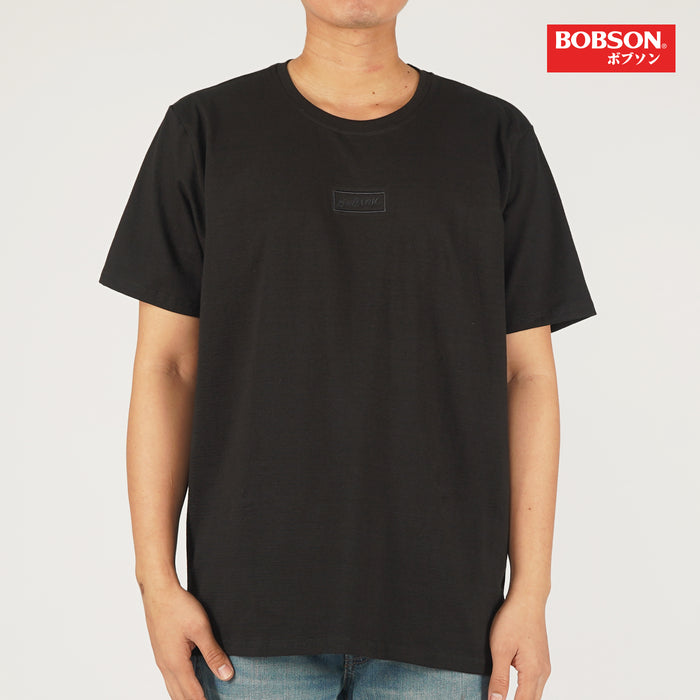 Bobson Japanese Men's Basic Tees Round Neck Top for Men Missed Lycra Fabric Trendy Fashion High Quality Apparel Comfortable Casual Top for Men Slim Fit 149040 (Black)