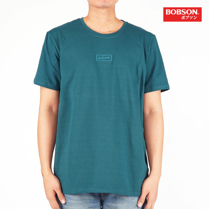 Bobson Japanese Men's Basic Tees Round Neck Top for Men Missed Lycra Fabric Trendy Fashion High Quality Apparel Comfortable Casual Top for Men Slim Fit 149040 (Teal)
