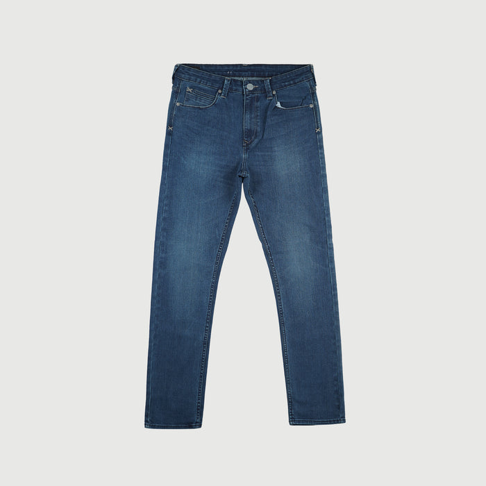 Stylistic Mr. Lee Men's Basic Denim Pants for Men Trendy Fashion High Quality Apparel Comfortable Casual Jeans for Men Super skinny Mid Waist 147833 (Medium Shade)
