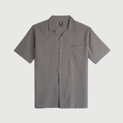 Stylistic Mr. Lee Men's Basic Woven Button Down Shirt for Men Trendy Fashion High Quality Apparel Comfortable Casual Polo for Men Comfort Fit 140120-U (Charcoal Gray)