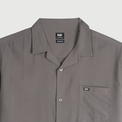 Stylistic Mr. Lee Men's Basic Woven Button Down Shirt for Men Trendy Fashion High Quality Apparel Comfortable Casual Polo for Men Comfort Fit 140120-U (Charcoal Gray)