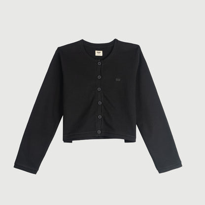 Stylistic Mr. Lee Ladies Basic Button Down Jacket for Women Trendy Fashion High Quality Apparel Comfortable Casual Jacket for Women Regular Fit 139441-U (Black)