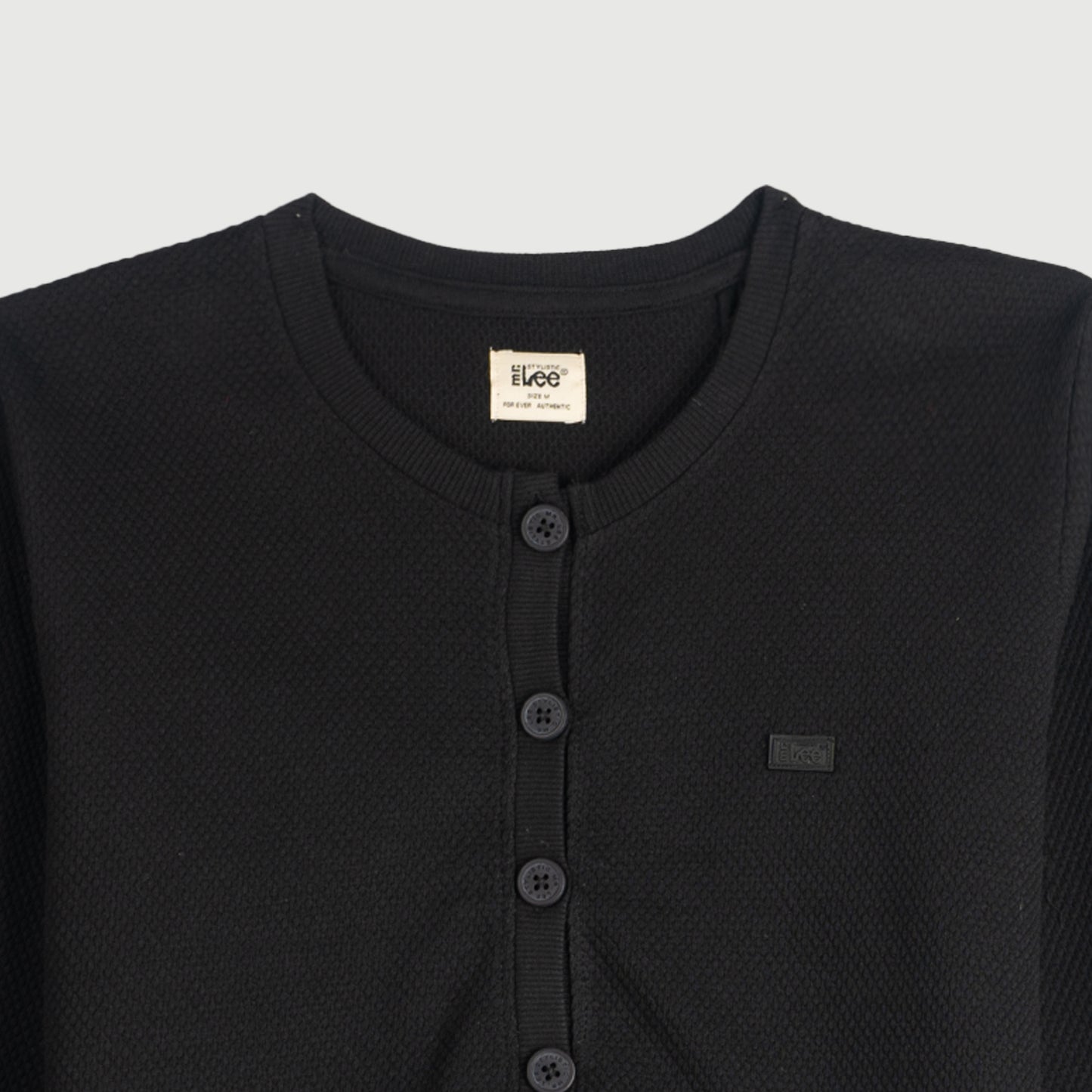 Stylistic Mr. Lee Ladies Basic Button Down Jacket for Women Trendy Fashion High Quality Apparel Comfortable Casual Jacket for Women Regular Fit 139441-U (Black)